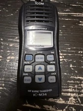 ICOM IC-M34 Floating Submersible VHF Marine Radio Transceiver Untested