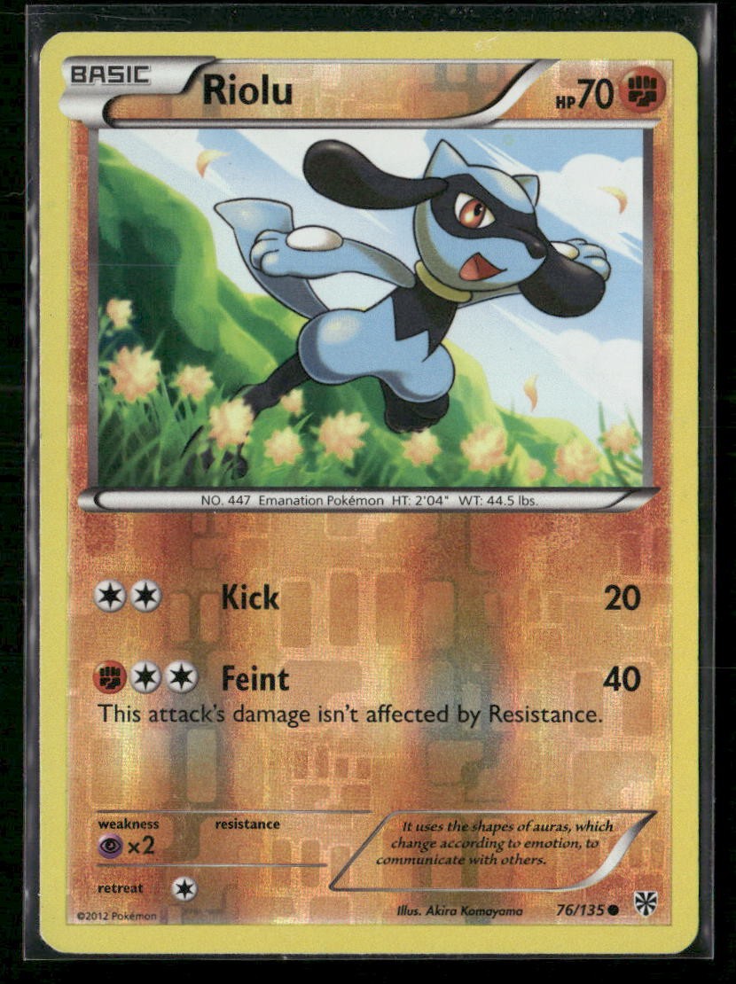 Riolu (76) Plasma Storm 76/135 Reverse Holo LP