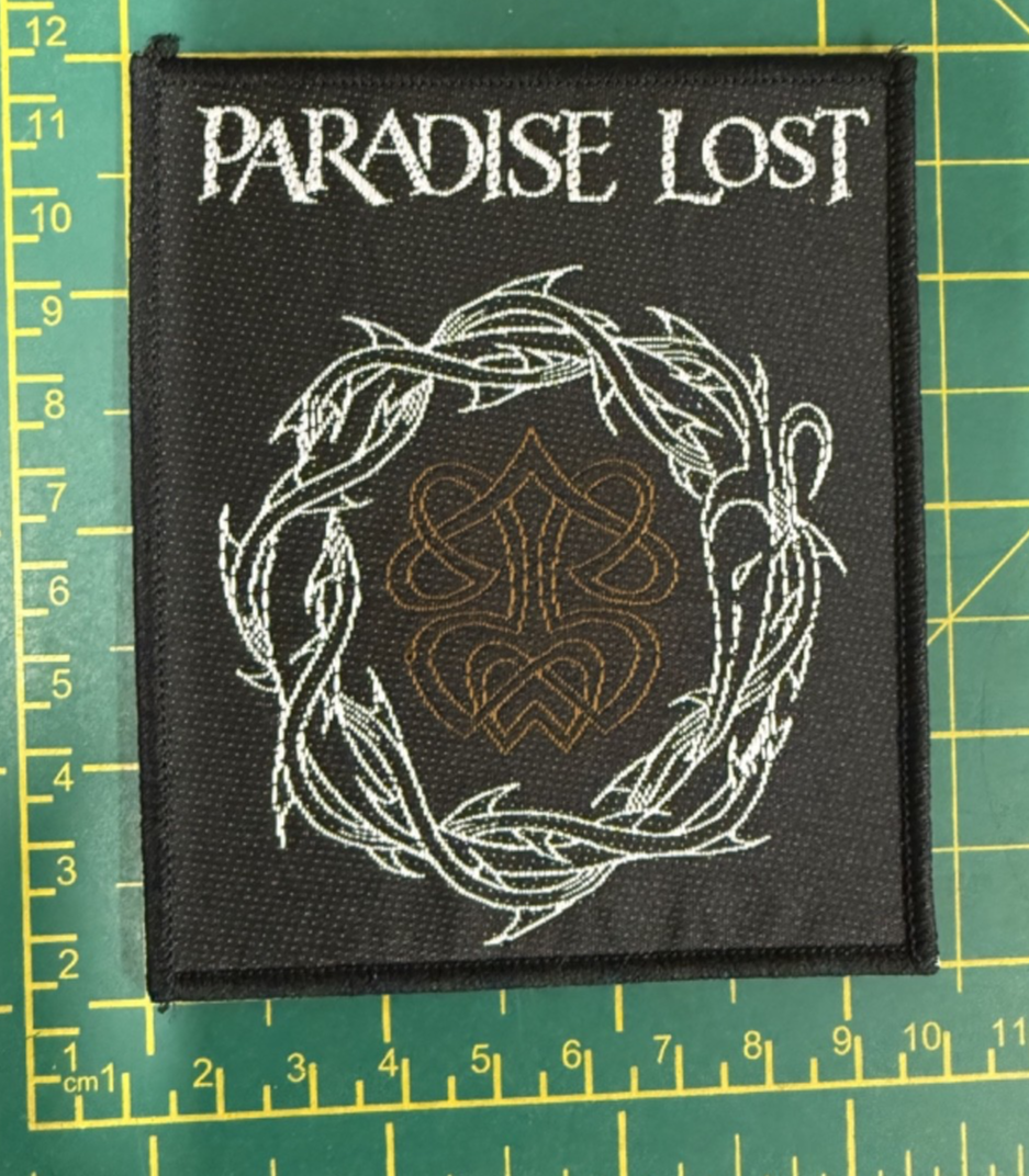 Paradise Lost Crown Of Thorns Woven Sew On Patch Officially Licensed