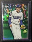 ROKI SASAKI 2025 TOPPS CHROME UPDATE ROOKIE CELEBRACION GREEN REFRACTOR RC 61/99