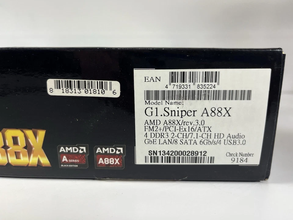 Gigabyte G1 Sniper A88x ATX Motherboard FM2+ NEW In BOX - Image 4 of 4