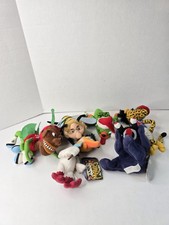Vintage 1998 Meanies Plush Lot Of 6 Infamous Series With Tags