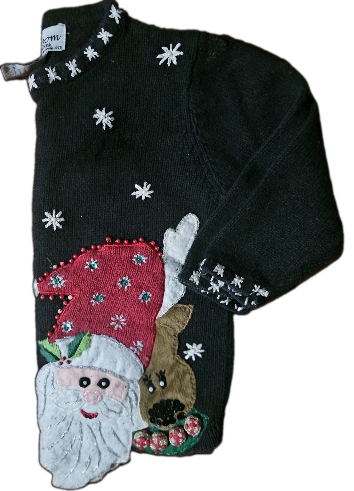 #Vintage #Rare Handmade Heirloom Collectibles Christmas Sweater, KIDS Sz.5 image 7
