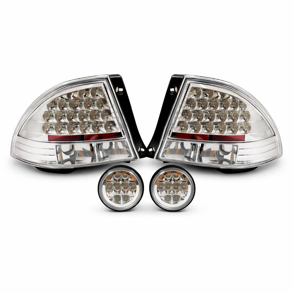 イタルックス　ライト 1998-2005 Lexus IS200 IS300 LED Clear Tail Lights+Rear Trunk Led