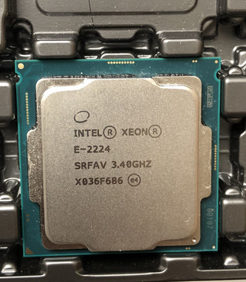 Intel Xeon E-2224 3.4GHz 4 Core 8MB 71W LGA1151 Processor CPU