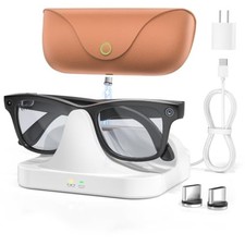 2-in-1 Magnetic Charging Dock 15W Adapter for Ray-Ban Meta Smart Glasses