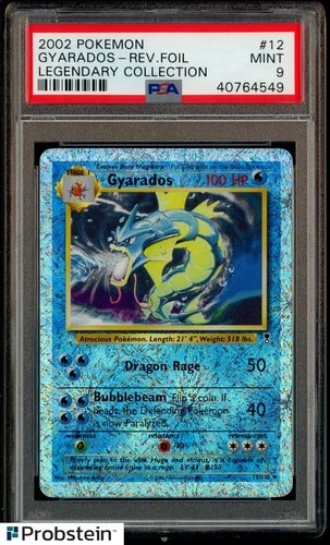 2002 Pokemon Legendary Collection #12 Gyarados Reverse Foil PSA 9 MINT
