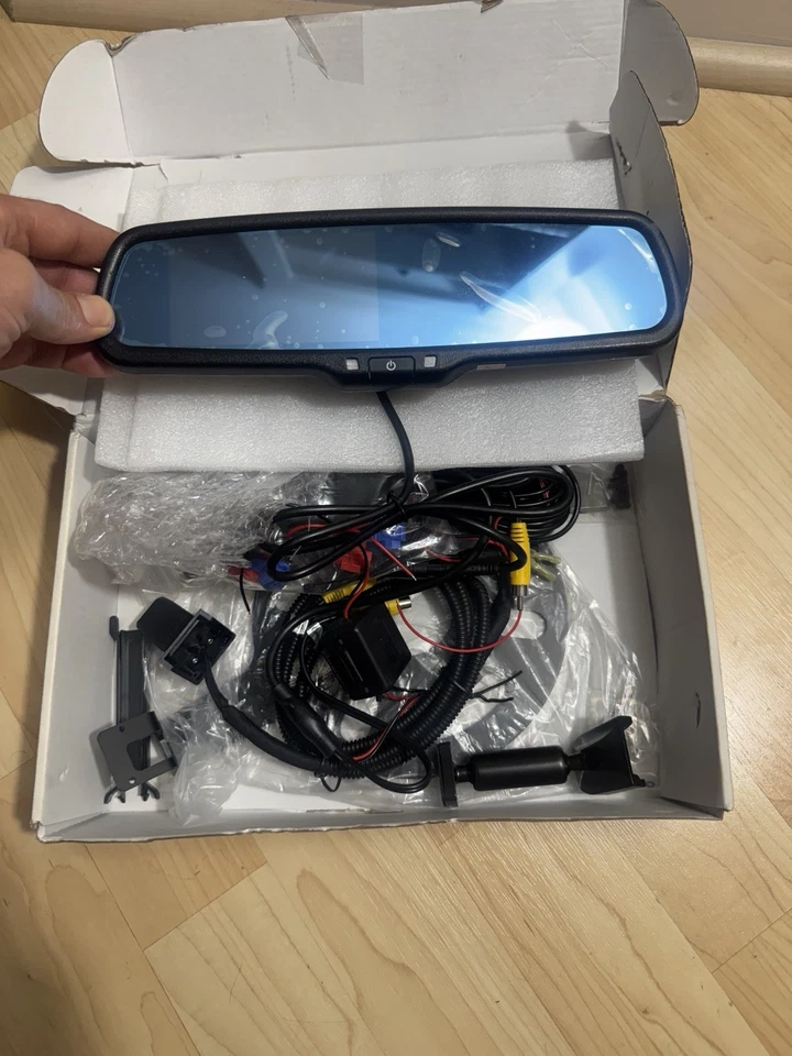 Backup RearView Spare Tire Mount Camera Jeep Wrangler 2014-2015 4.3" Monitor - Image 4 of 4