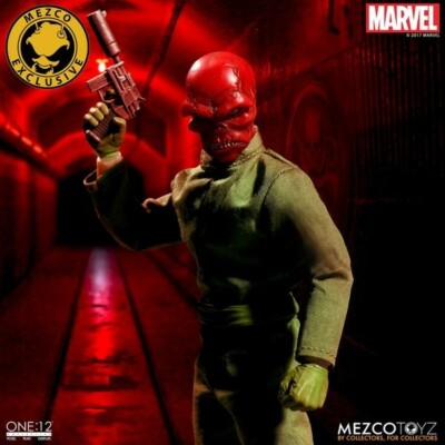 MEZCO One:12 Classic RED SKULL NYCC 2017 Exclusive New