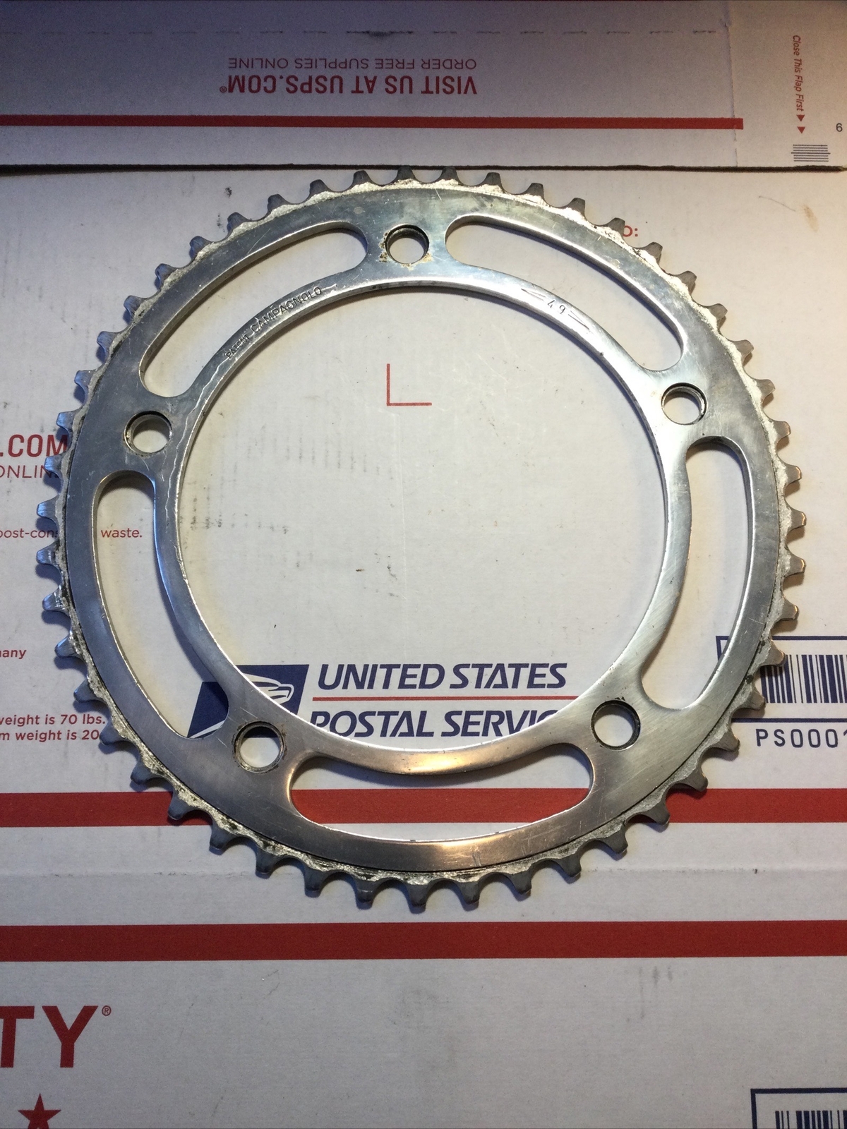 Plateau Campagnolo 49 Dents – 144 BCD – Vintage Italie – Alu – Occasion