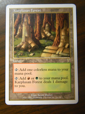 MTG 7th Edition Karplusan Forest Lightly Played Condition | eBay