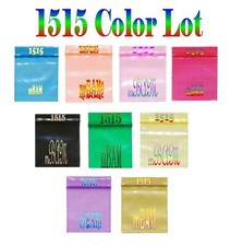 1000 1515 2.5 mil RAINBOW COLOR LOT APPLE MINI ZIP BAGGIES BLUE GREEN GOLD PINK 