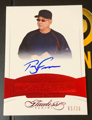 2017 Panini Flawless TERRY FRANCONA Greats Ruby Auto/20 Cincinnati REDS   Boston