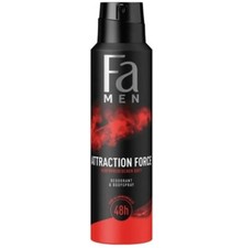 26,44€/L- 6x Fa Men Deodorant-Attraction Force-ohne Aluminium, 48H Schutz- 150ml