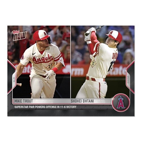 2022 Topps Now 334 Mike Trout / Shohei Ohtani