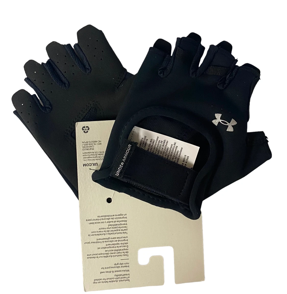 Under Armour Womens Training Gloves - Large - Black - [1377798-001]