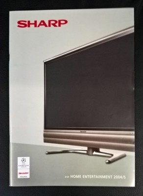 Sharp Electronics Home Entertainment TV Produktkatalog 2004 / 2005 Buch