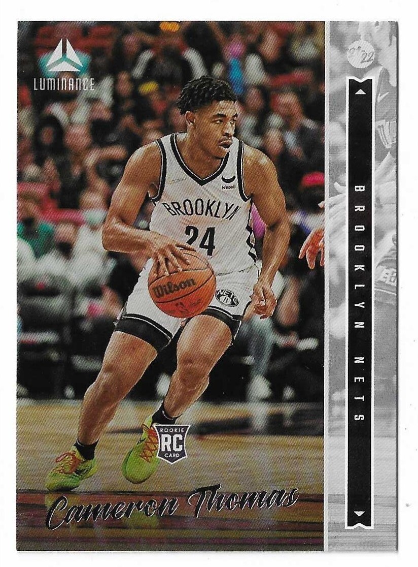 2021-22 Panini Chronicles Luminance Cameron Thomas Rookie #239 Brooklyn Nets RC