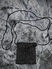 Black Beaded vintage Micro Mini handbag Purse