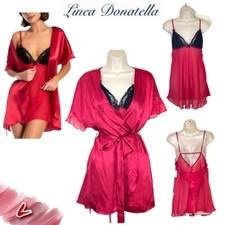 NWT Linea Donatella Women's L Secret Wish 3-Pc. Babydoll Set SRW043 68