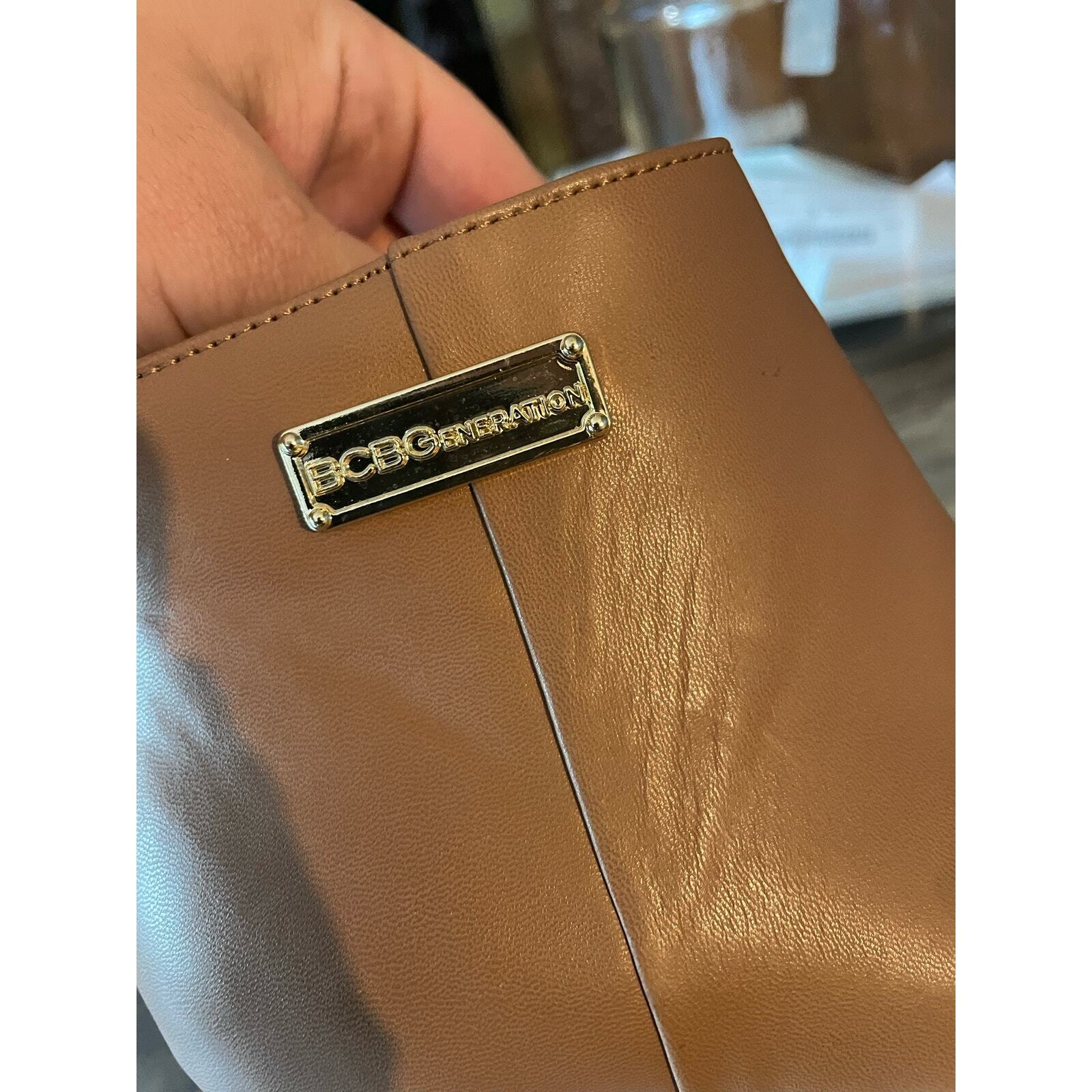 BCBGeneration Clear Heeled Rounded Toed Nude Boot… - image 3