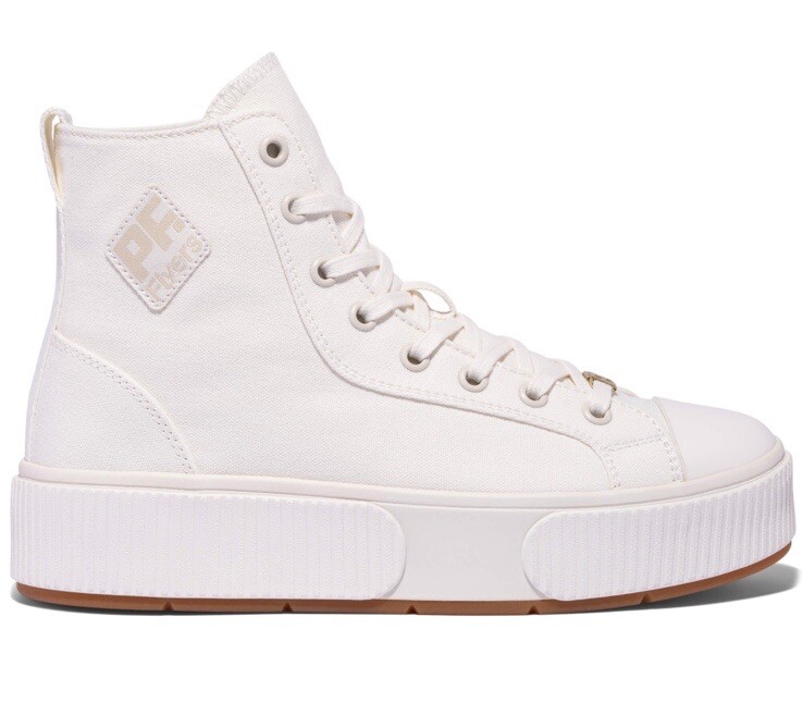 PF Flyers Allston White Hi-Top Platform Sneakers Women’s 9 Unisex 7.5 New