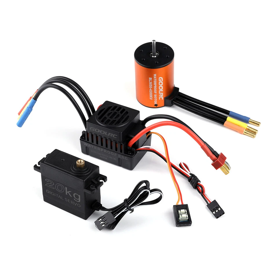 GoolRC Combo Set 3650 4300KV Motor 60 Brushless 20kg Servo w/ 25T Se A5H9 - Image 4 of 4