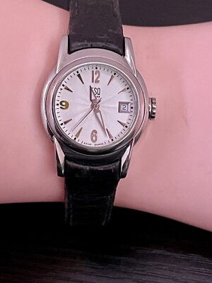 Ladies Esquire ESQ Swiss Silver Tone Quartz Date Watch New  display picture 2