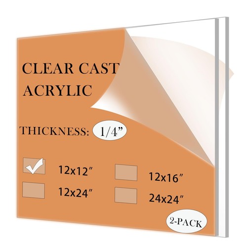 Plexiglass Sheet 4x8 Feet 1/4 WISYOK 12" X 16" Acrylic Sheet, 1/4 8 thumbnail image