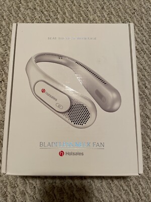 Hotsales Neck Fan Hands Free Bladeless Neck Fans Portable Rechargeable USB Black