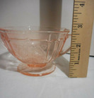 Anchor Hocking Mayfair Pink Foooted Open Sugar Open Rose Handles Depression — photo 3