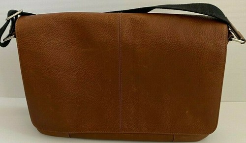 Fossil Genuine Brown Leather Laptop Bag 