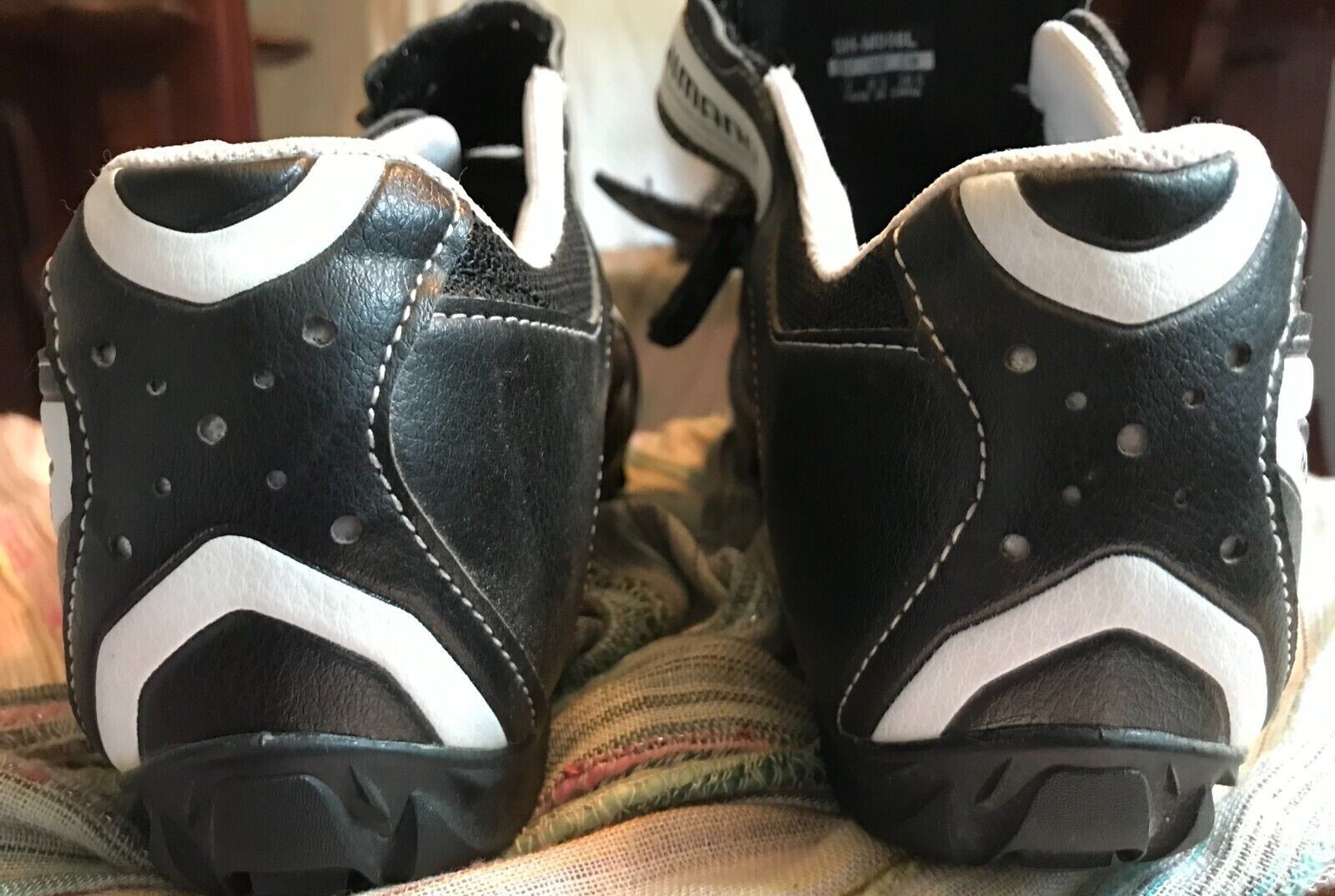 shimano cycling shoes mo86. size is 8.3, black and white eBay