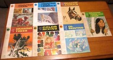 The Grumbacher Library Art of Lot 7 Dif. 1965--1975 W/Painting  Drawing Color