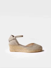 TONI PONS Women's Size 42 Romina Medium Wedges Espadrille Shoes Stone