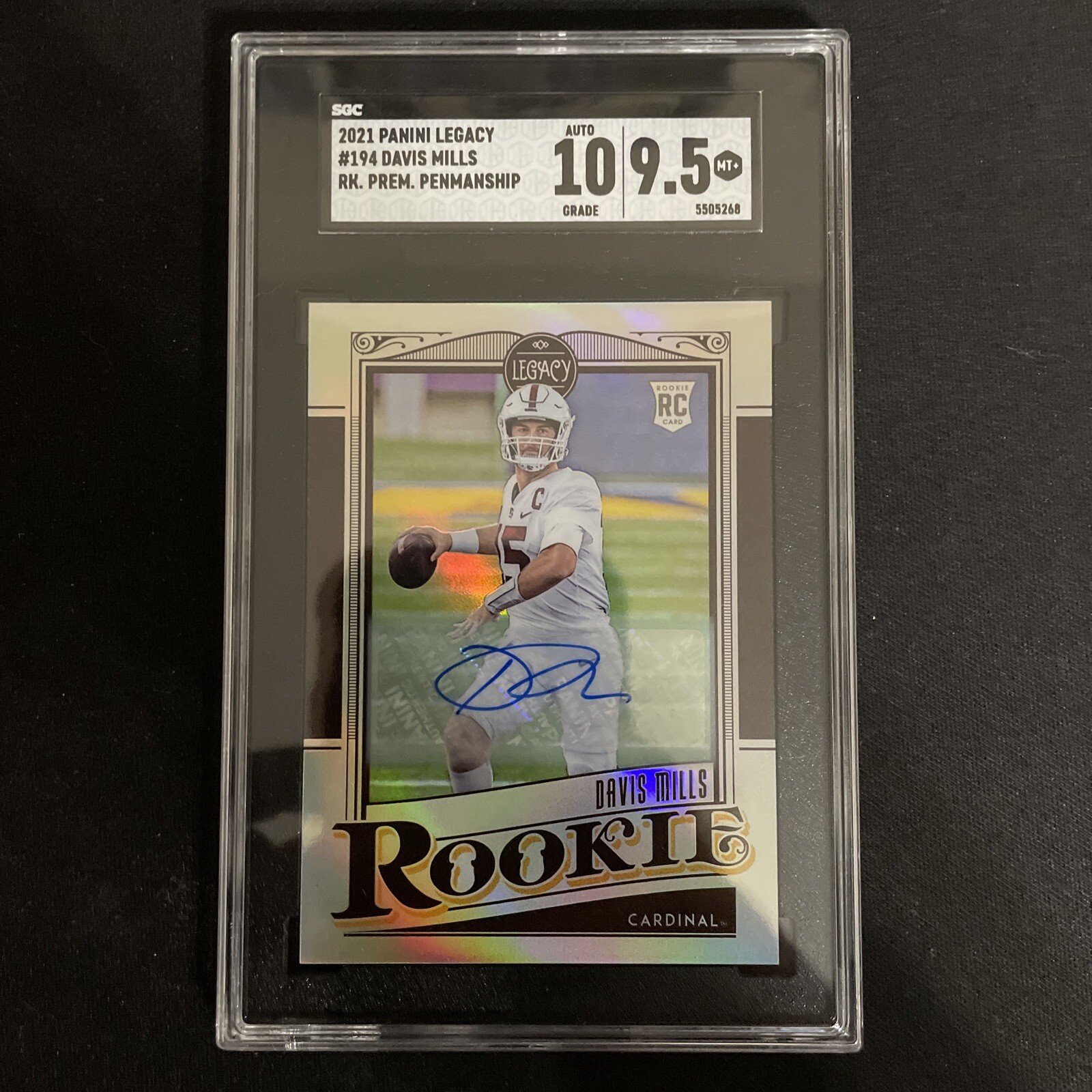 Davis Mills Panini Legacy #194 Premium Edition-Mini-Amethyst