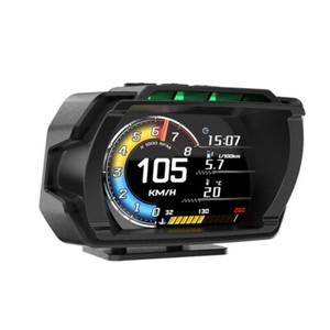 Intelligent OBD2 HUD Voiture numérique GPS Affichage de la tête vers le haut du compteur de vitesse KMH Vitesse RPM Alarme