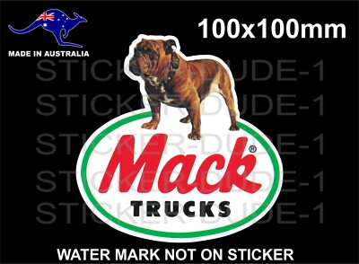 #ad MACK TRUCK BUMPER STICKER FOR TOOLBOX BEER FRIDGE MANCAVE LINCOLN WELDER VINTAGE AU $6.50