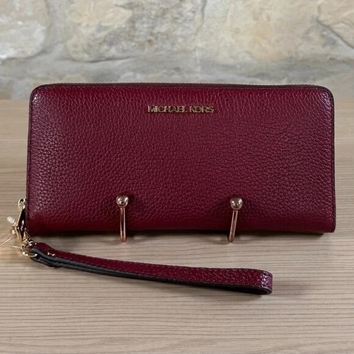 Great Description About Michael Kors Dark Cherry Wallet