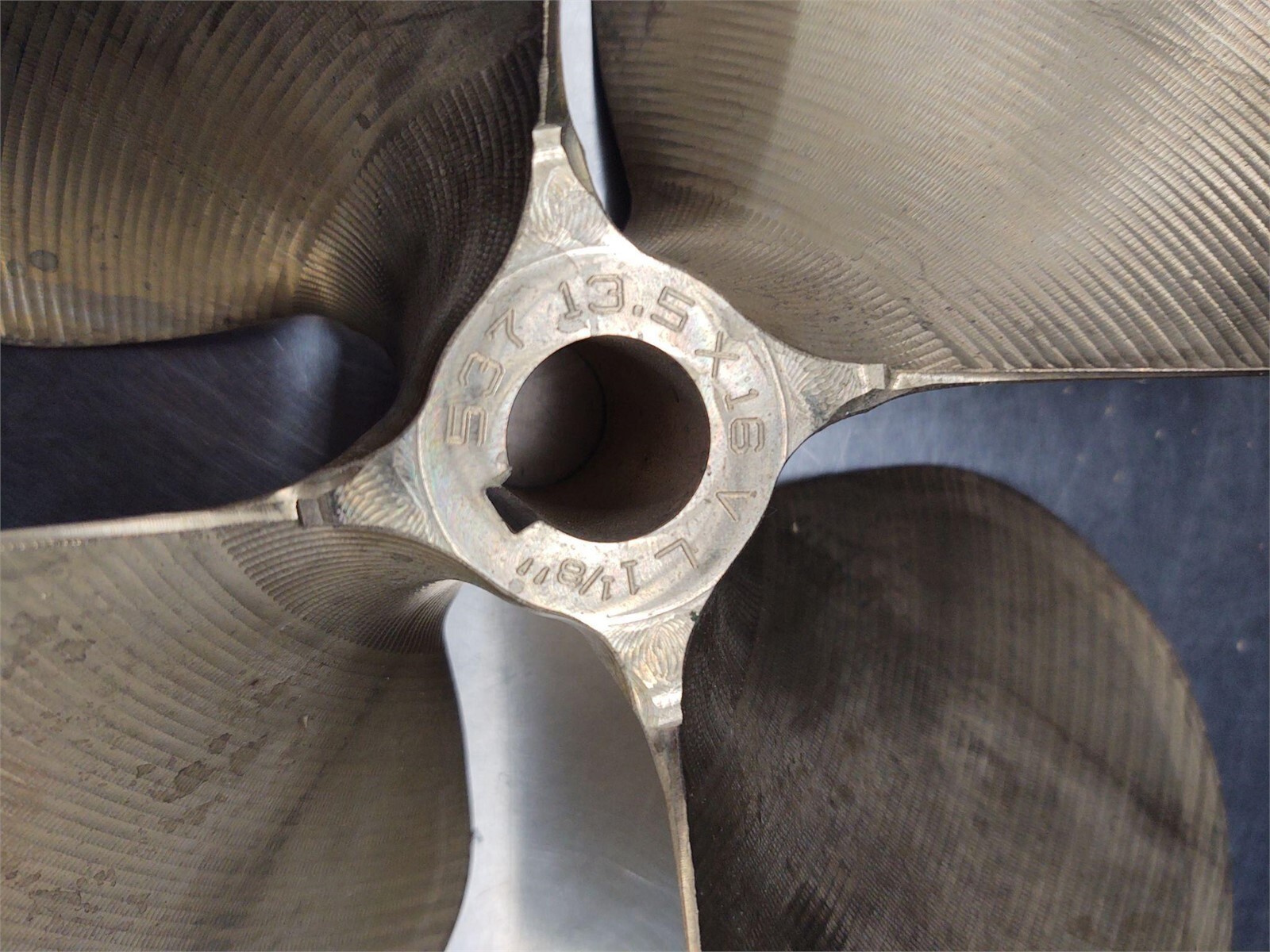 Inboard Boat Propeller ACME Prop 537 13.5 x 16.0 V LH 1.25 4 Blade