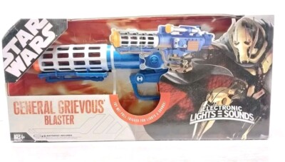 Star Wars General Grievous Blaster 2007 NEW NIB Blue RARE Lights Sounds