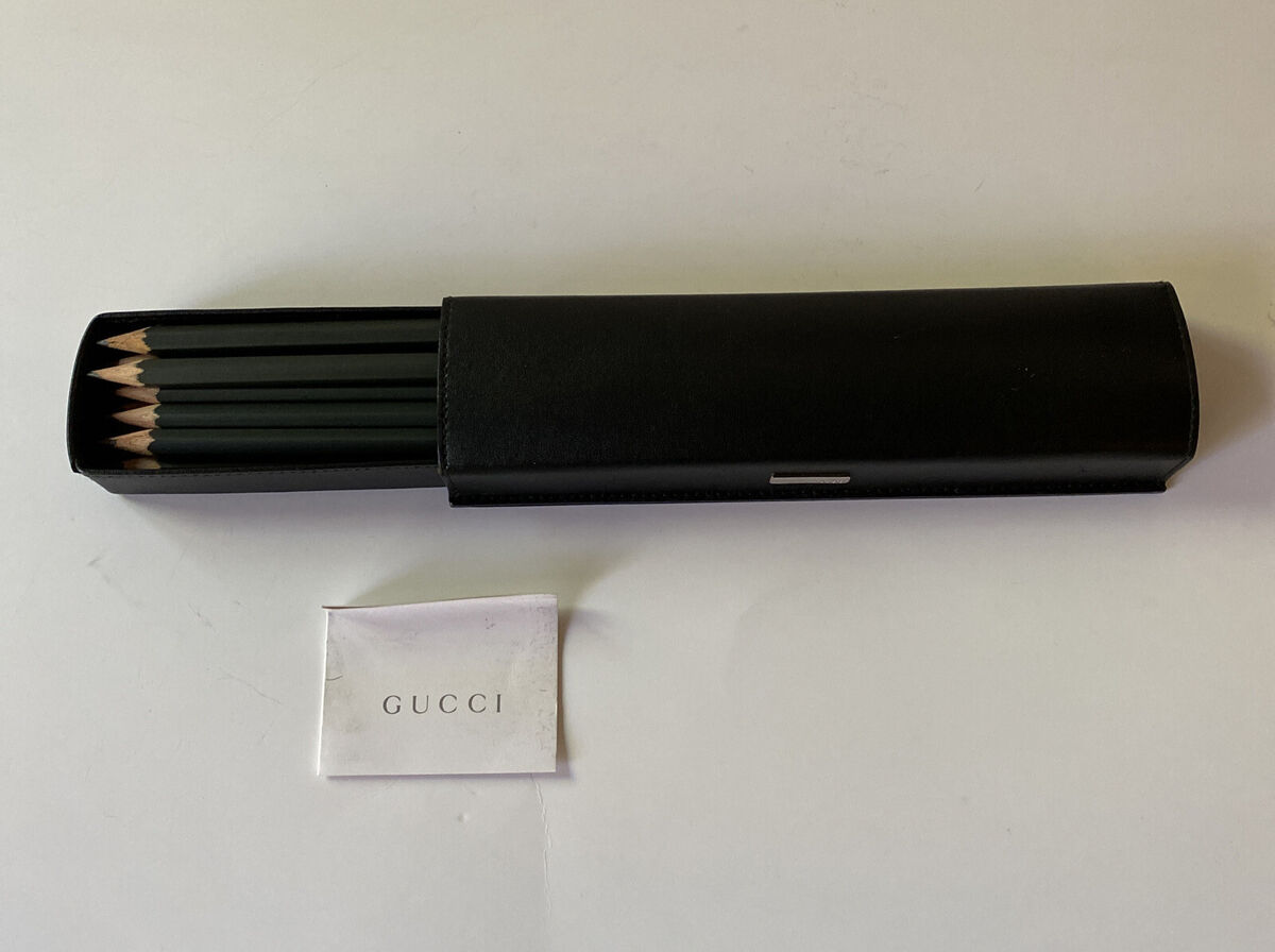 Vintage Gucci Pencil Case Black Tom Ford Era - Mint! | eBay Vintage Gucci Pencil Case Black Tom Ford Era - Mint! | eBay