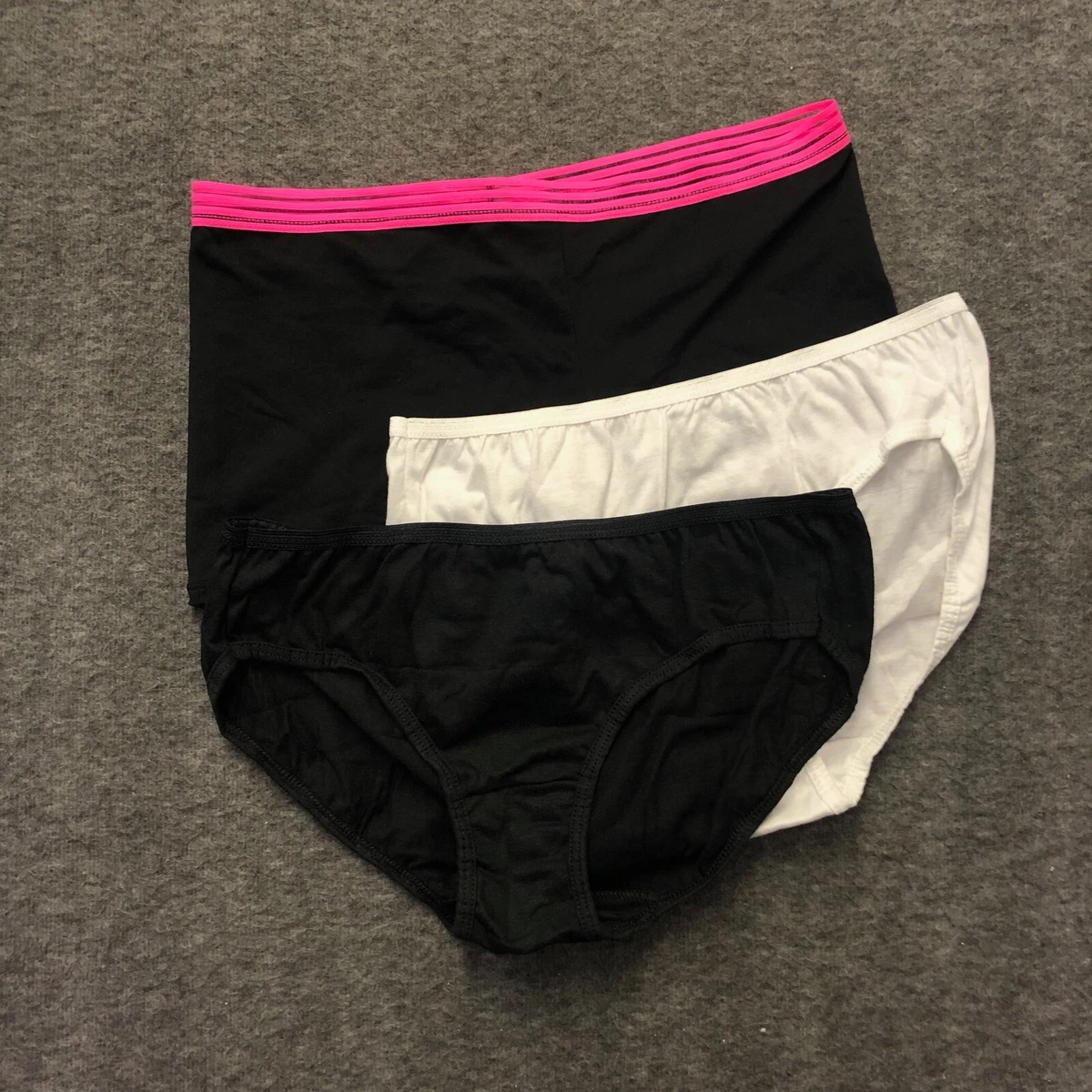 Hanes Panties Girls Size 16 Assorted Underwear 3 Pck Multicolor NWOT