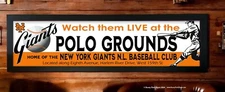 NY Giants Polo Grounds Baseball Framed Art Print PVC 9"x36"