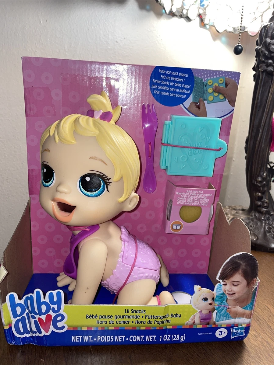 BABY ALIVE LIL SNACKS DOLL. NEW