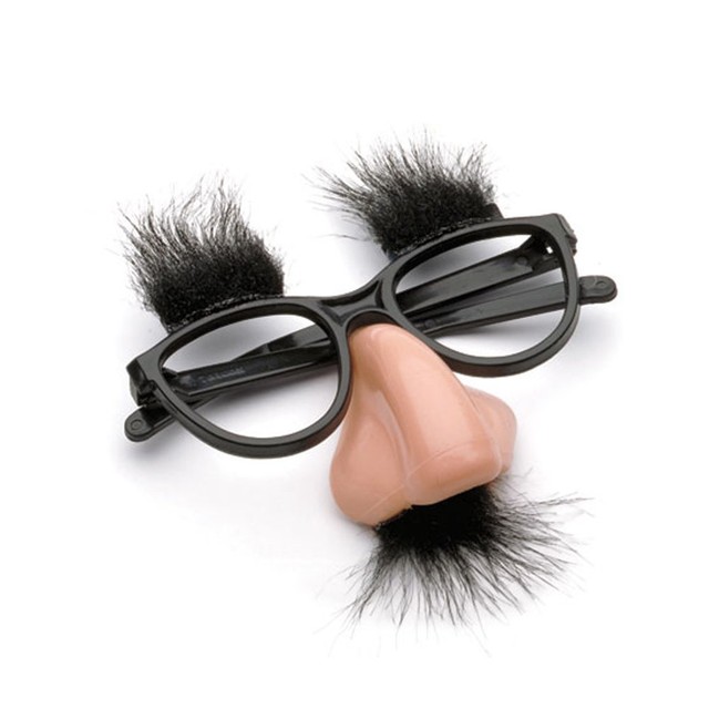Fancy Cosplay Disguise Moustache Glasses Halloween Party Dress Big Nose ...