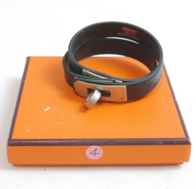 Authentic HERMES Kelly bracelet Leather #1774