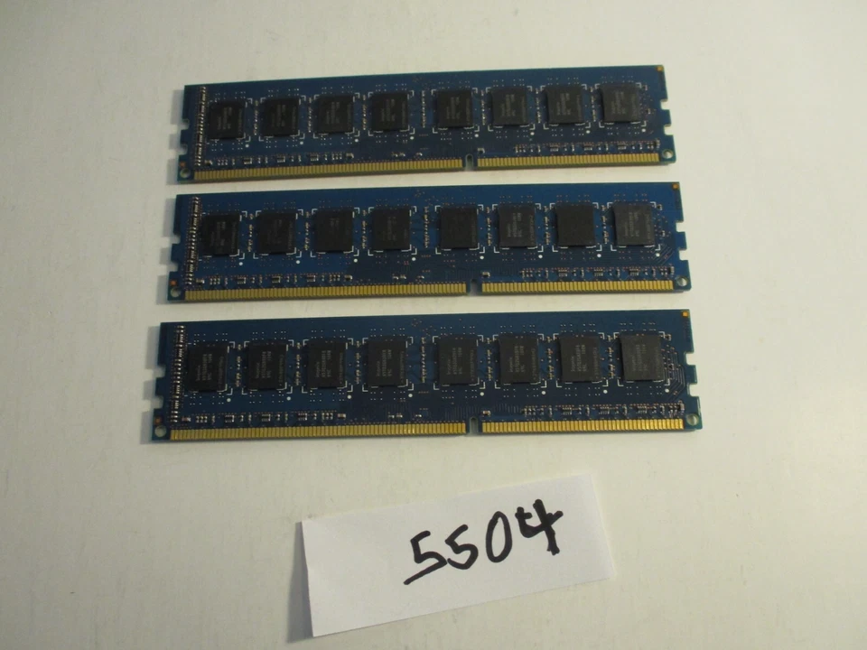 Hynix LOT of 3X4GB=12Gb  PC3-10600 1333Mhz DDR3 DESKTOP MEMORY RAM (5504) - Image 4 of 4