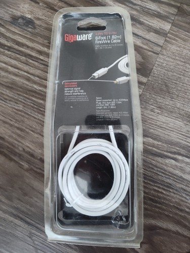 Gigaware 4-Pin to 9-Pin FireWire Cable 6 foot - Picture 2 of 2