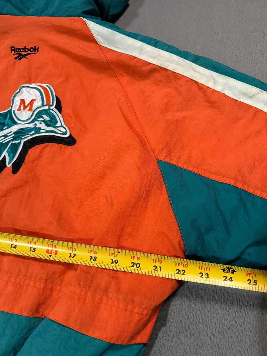 Miami Dolphins Reebok Vintage NFL Sports Varsity Jacket